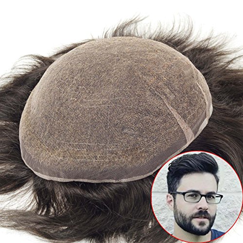Lordhair Medium Density Lace Toupee For Men 1b Hair Piece Hair