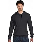 Bella Canvas Men's Poly-Cotton Fleece Pullover Hoodie Dark Grey Heather/Black