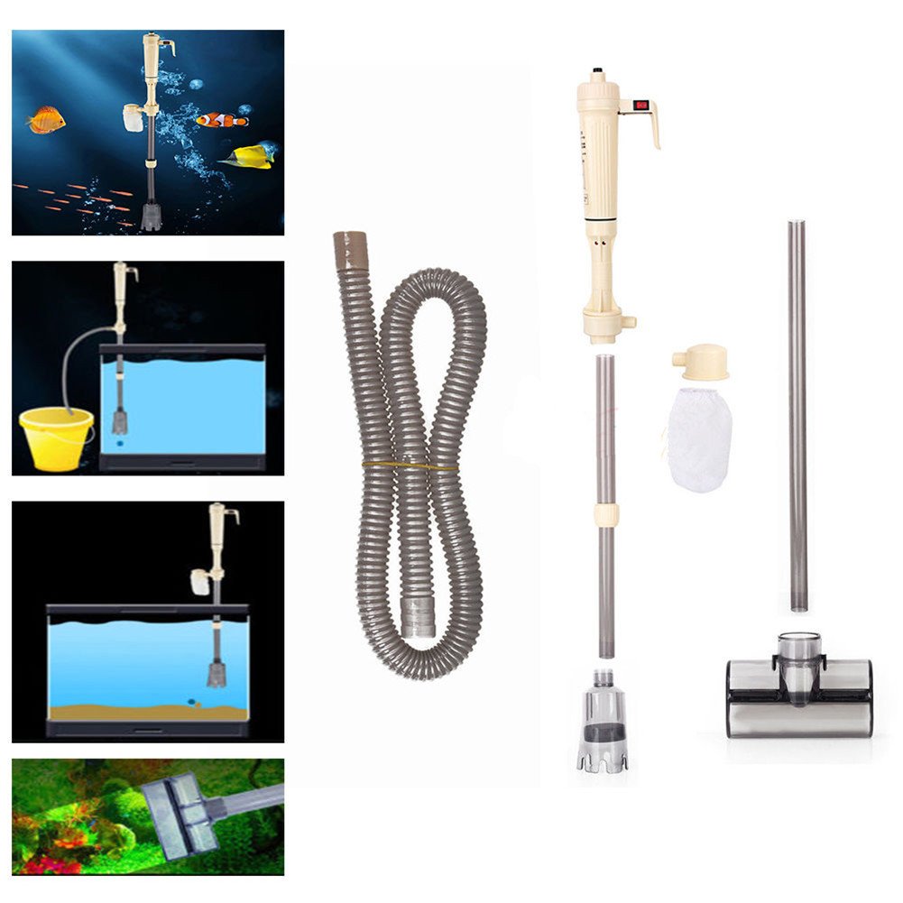 Electric Pump Aquarium Cleaning Water Change Cleaner Aquarium Fish Tank Gravel Cleaner Water Changing Tool for Aquariums