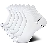 Reebok Men’s Athletic Socks – Cushion High Quarter Cut Socks (6 Pack)