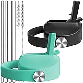 Acemoo Upgraded Straw Lids for Thermoflask, Simple Modern, Iron Flask Lid Replacement, High Flow Bite Valve and Flex Handle for Hydro Flask Straw Lid Top Cap Replacement