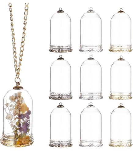Amazon.com: 2pcs Vial Necklace Glass Vials Mini Glass Bottles