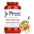 Yo Mama's Foods Keto SPICY Marinara Pasta Sauce - Pack of (1) - No Sugar Added, Low Carb, Low Sodium, Gluten Free, Paleo Friendly, and Made with Whole, Non-GMO Tomatoes.