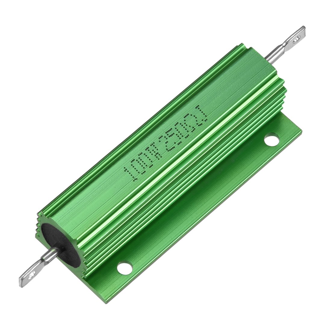 sourcingmap Aluminum Case Resistor 100W 250 Ohm Wirewound Green for LED Replacement Converter 100W 250RJ