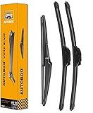 AUTOBOO 26"+14" Windshield Wipers with 12" Rear