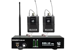 KOMISON UHF Mono Wireless in Ear Audio Monitor System, IEM System, Operation, for Stage, Studio, Exhibit, Lecture, Speech (KMS-400)