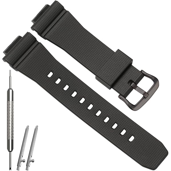 MHYATIO Transparante rubberen behuizing band compatibel met Casio G