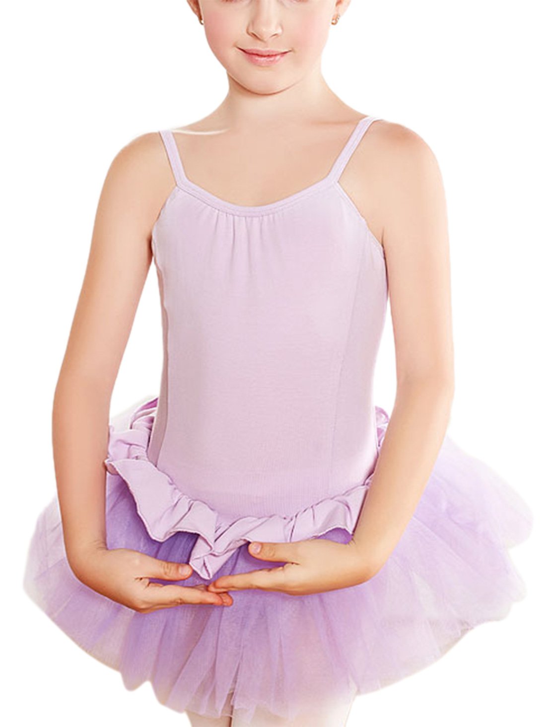 Vsadsau Damen Balletttrikot ärmellos - Transparentes Lyrikkleid Für Tanz & Bühne