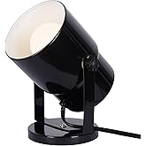 Catalina Lighting 24291-000 Multipurpose Spotlight Accent Lamp, Desk or Wall Mount Lamp for Office, Living Room, Dorm or Bedroom, Smart Home Compatible, Bulb Not Included, 7.5", Metallic Black