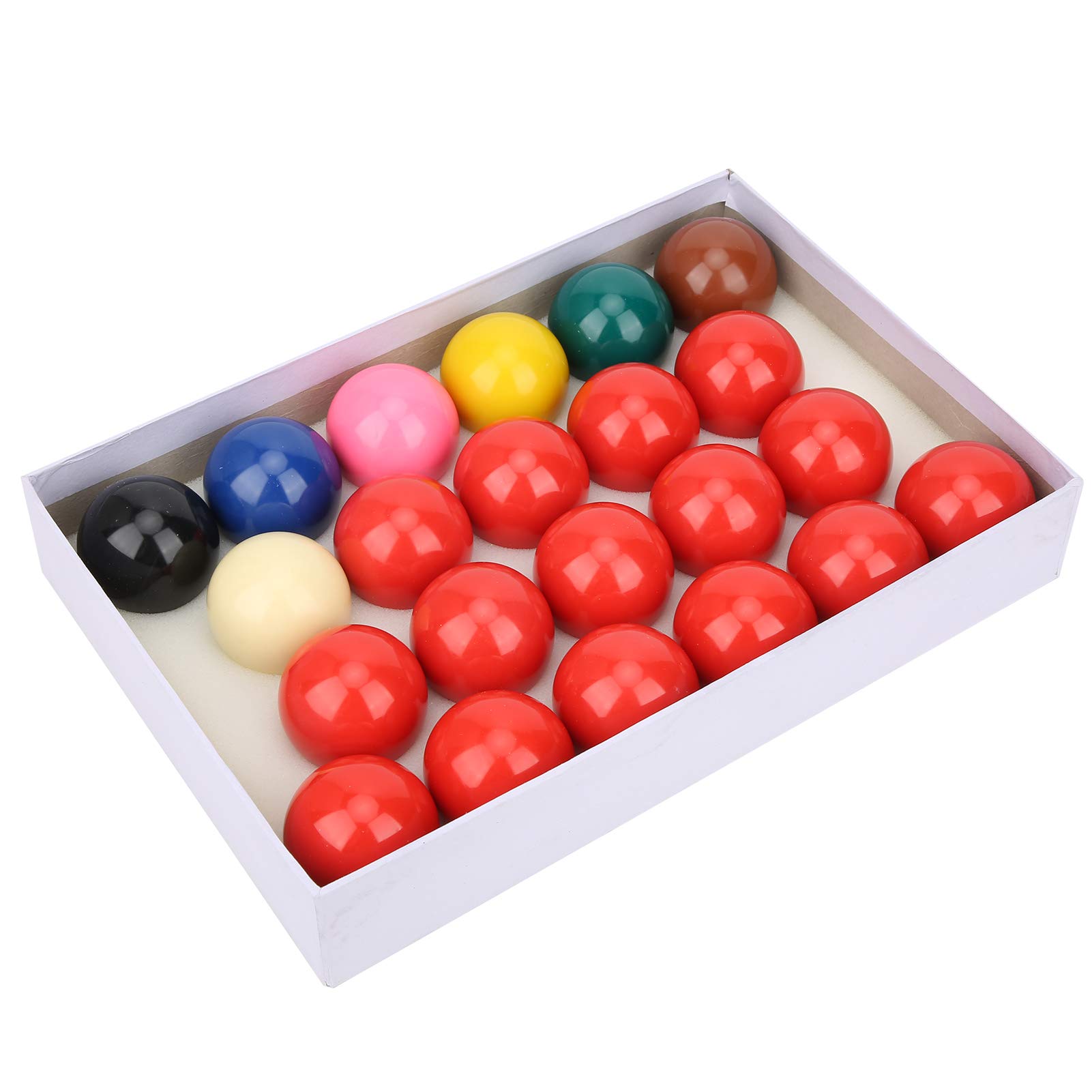 22 Piece Snooker Billiard Balls Set 52.2mm 2.1 inch Resin Pool Balls for Pool Tables Precision Balanced Smooth Hitting Comfort Professional Grade Tournament Standard Size