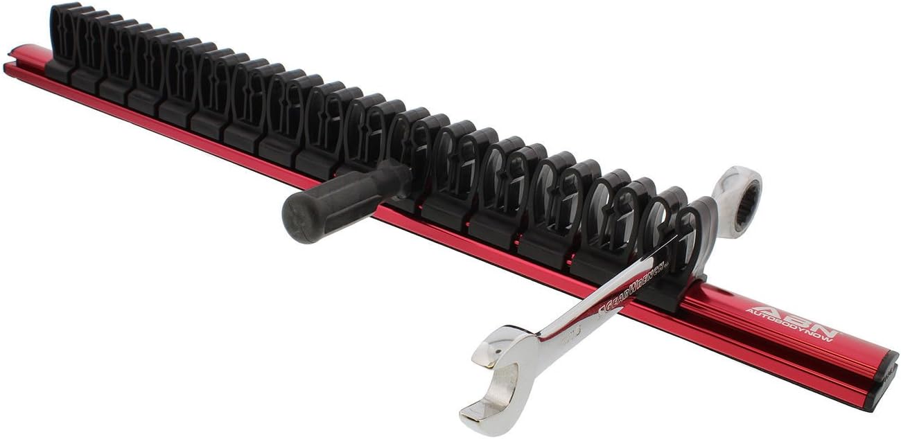 PS-ABN Magnetic Tool Holder – Screwdriver Storage Organizer Tray Rack for 16 Tools