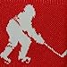 ChalkTalkSPORTS Hockey Performance Crew Socks - Hockey Player - Mid-Calf Socks - Red/White - Adult Size
