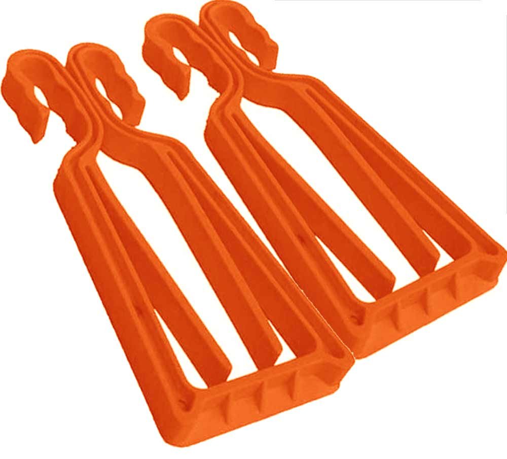 KlipSki Ski and Poles Carrier - Orange (Pair) - Quick and Easy to Use both for Experts and Beginners …