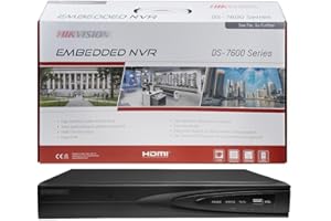 ASMIWO HIKV DS-7608NI-Q1/8P 4K 8 Channel 8 PoE NVR Network Video Recorder, Embedded Plug&Play, Up to 8MP Recording, H265+, 1xSATA, Firmware updateable, International Version, Compatible for Hikvision(NO HDD)