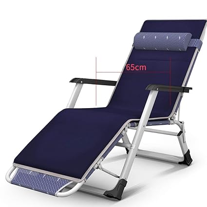 Amazon Com Folding Lounge Deck Chair Heavy Duty Reclining Patio