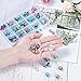 Pandahall 100pcs Glass European Beads Faceted Large Hole Spacer Snake Chains Slide Charms Big Beads for Earring Necklace Bracelet Jewelry Making with Brass Silver Core Mixed Color 14x9mm Hole: 5mm