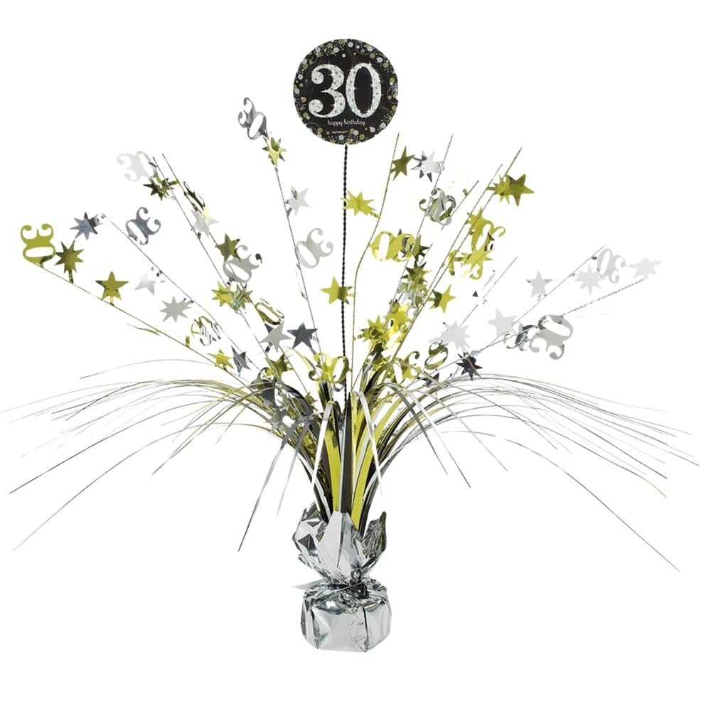 Adult Gold Celebration 30th Centerpiece Spray