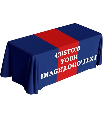 Custom Table Cloth With Business Logo Rectangle 8FT Custom Banner