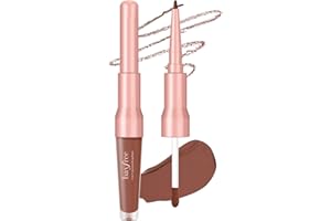 bayfree 2-IN-1 Lip Liner and Lip Stain, High Pigmented Long Lasting Velvet Lip Tint, Well-Defined Lipliner, Weightless Waterproof Not Animal Tested, Matte Finish Makeup