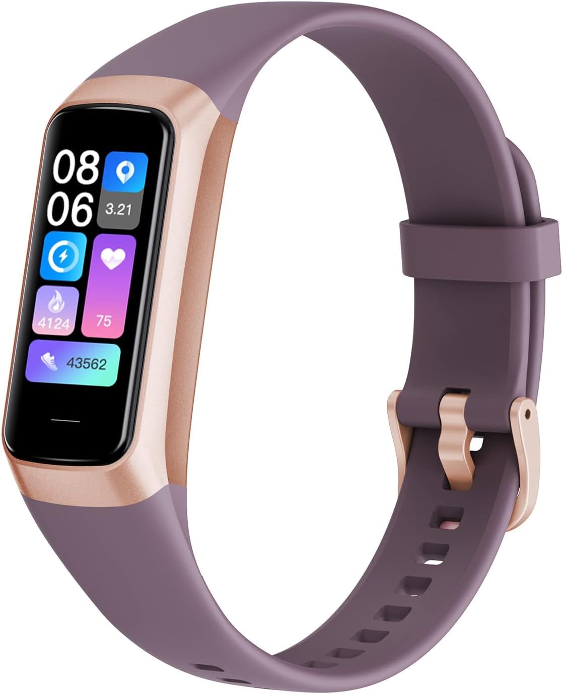 Photo 1 of Fitness Tracker with 24/7 Blood Oxygen Heart Rate and Sleep Monitor,IP68 Waterproof,1.10''AMOLED Touch Color Screen,Step Counter Health Activity Trackers for Women Men (Bordeaux)
