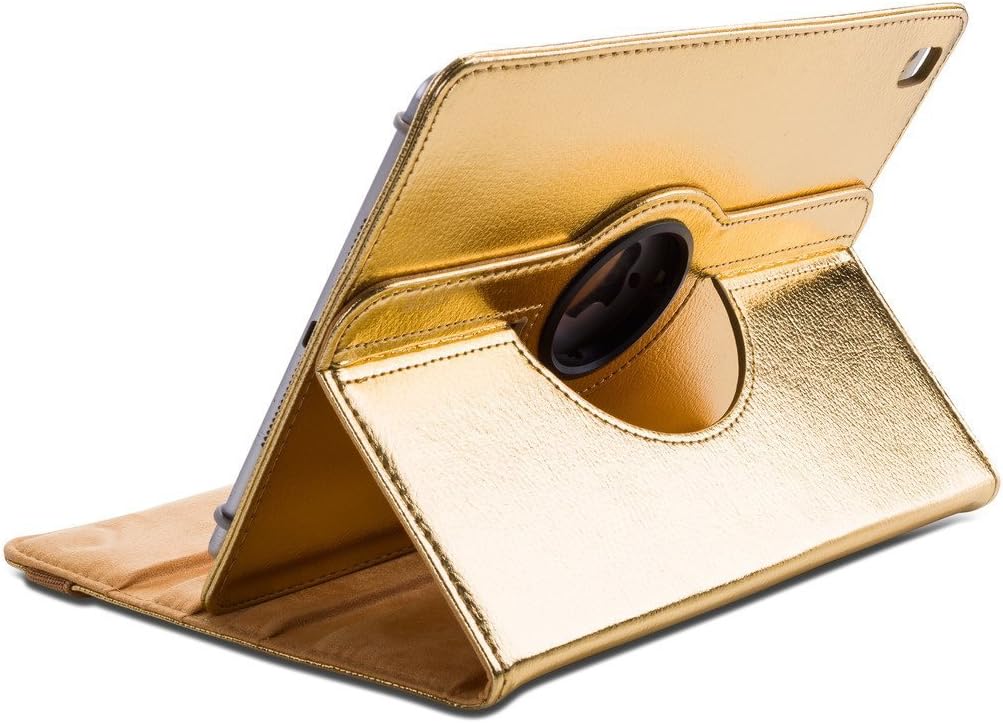 Premium Quality Tablet Universal Case Golden For 9 to 10.1inch 360 Degree Rotating Stand Case Cover for IPAD 2/3/4, Air, Air 2, Pro 9.7 and iPad Pro 5th Generation Samsung Galaxy Tab S4 / S3 / S2.