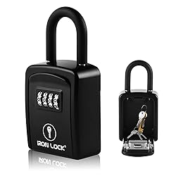 Iron Lock® - Key Lock Box Portable with Removable