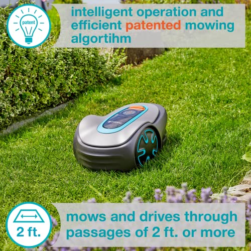 GARDENA 1520120 SILENO Minimo Automatic Robotic Lawn Mower, with