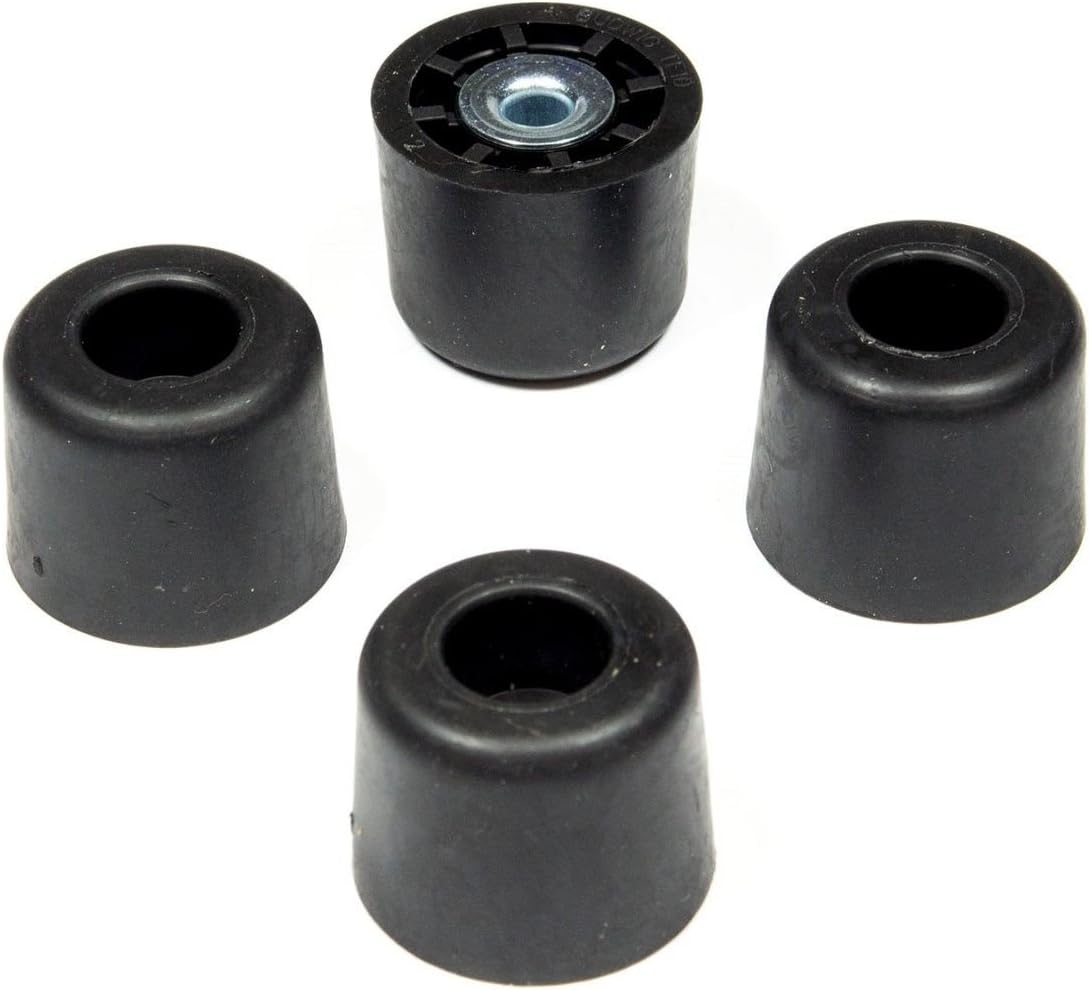 4 Large Extra Tall #1 Rubber Feet - .875 H X .1.125 D - Made in USA - Non Marking - Perfect for Furniture, Sofas, Tables, Chairs, Desks, Benches, Chests & Other Large Items