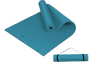 Primasole Yoga Mat with Carry Strap for Yoga Pilates Fitness and Floor Workout at Home and Gym Non-slip 9 colors