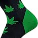 Pure Compression Nature Snowboard Socks – Warm Midweight Snowboarding Socks Men Women - Great Cold Weather Skiing, Pot Leaves