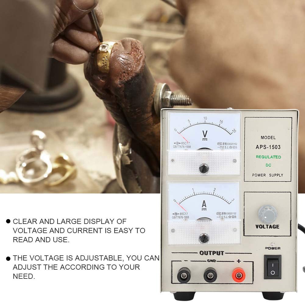 5A Multi-Function Electroplating Metallurgy Machine, Jewellery Gold Plating/Silver Plating Tool, Rapid Cooling And Cooling, Clear Voltage And Current Display, Repair Surface(US): Beauty