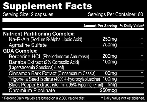 SLIN Max Nutrient Partitioning Complex - Increase Muscle Mass & Size -120ct – 30 Servings