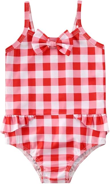 red baby swimsuit