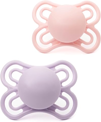 MAM Perfect Soothers 0-6 Months 2 Pack with Self Sterilising Case