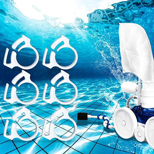HENMI 6 PCS Sweep Hose Attachment Clamp Clasp Replacement Pool Hose Clamps,Compatible with Polaris Pool Cleaners 180 280 360 380 480 for Polaris Tail Clamp B15 B-15