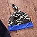 Newborn Daddy's Little Man Print Baby Boys Girls Romper +Camo Cotton Long Pants +Hat Outfit (0-6Months, Black)