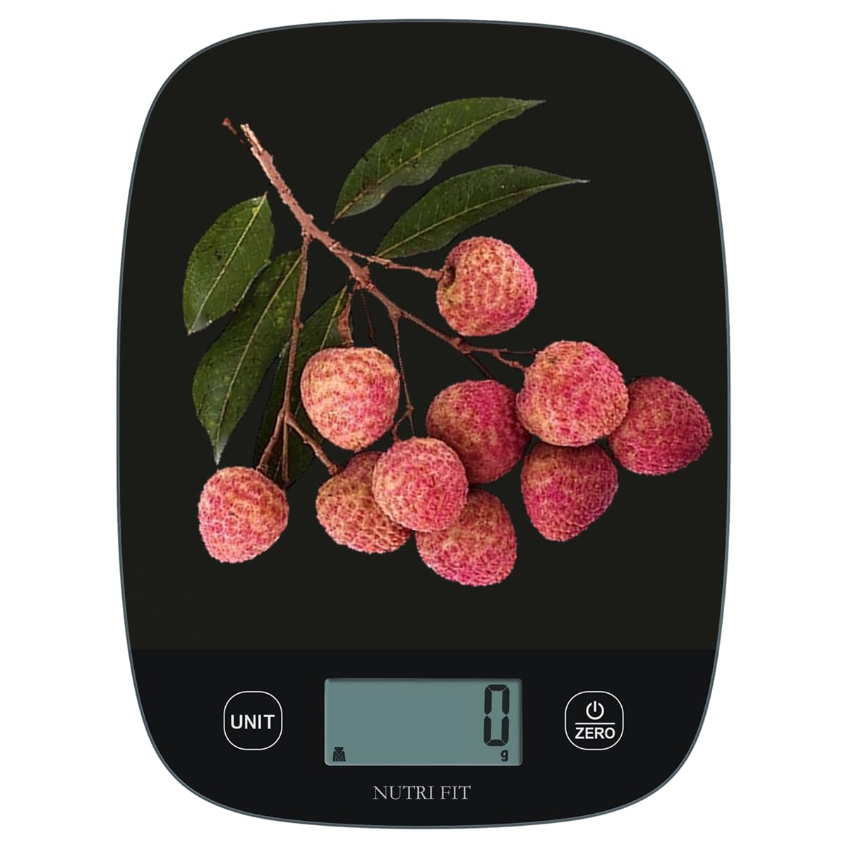 NUTRI FIT Food Scale for Kitchen Scales Digital Weight Grams and Ounces, Baking Scale Accurate for Weight Loss, Cooking, Coffee, Keto Diet, Meal Prep, 0.1oz Ultra Slim Smart Tare Black