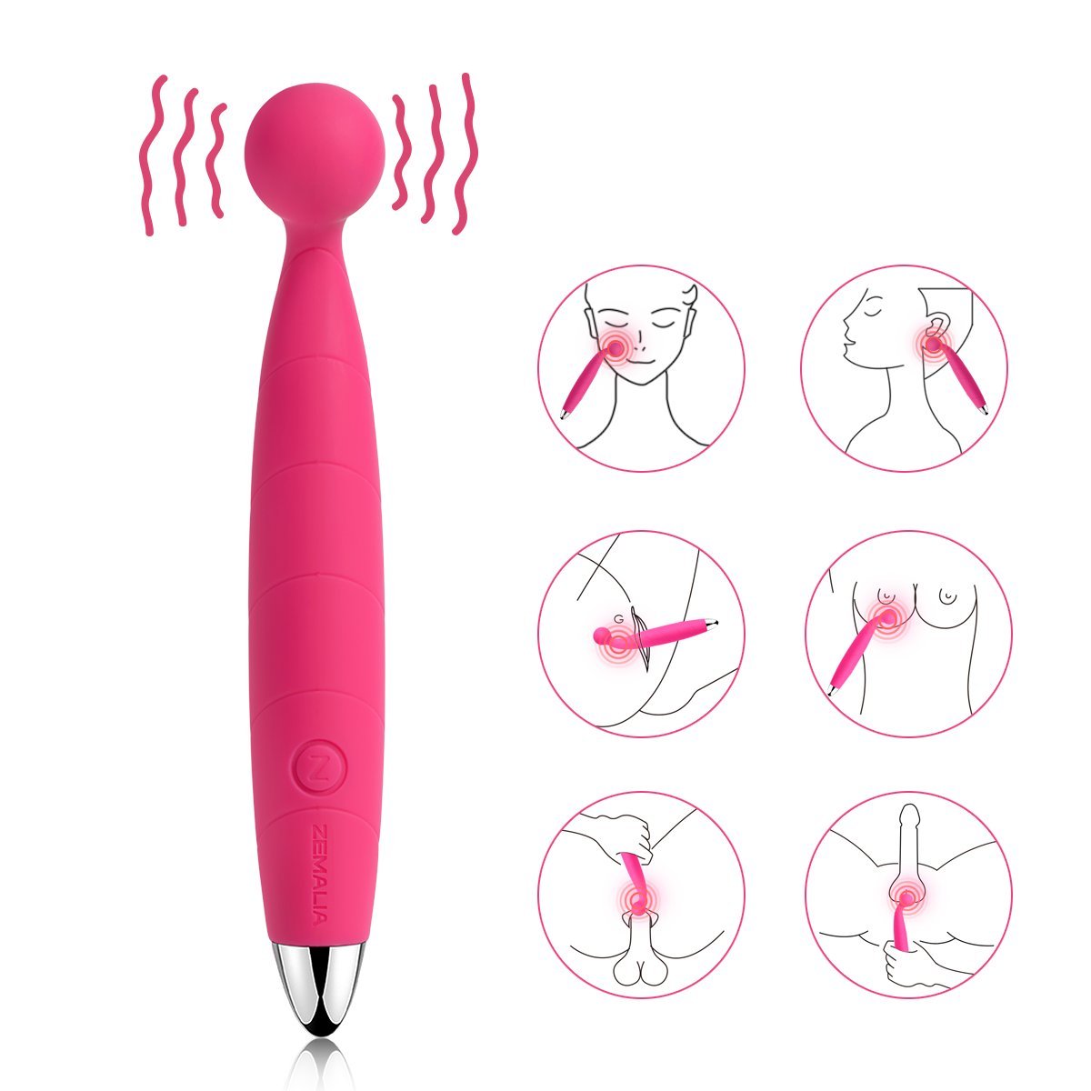 Mini Vibromasseur Stimulateur pour Vissage ou Point G Clitoris pour Débutant