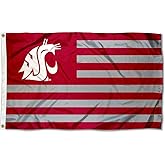 Washington State Cougars Stars and Stripes Nation Flag