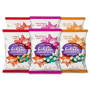 Bohana Variety Pack, 6 Pack | As Seen On Shark Tank, Try All Three Flavors | All Natural Non-GMO Nutritious Super Snack | Pink Himalayan Salt, Soulful Sriracha Spice, White Cheddar (2oz Bags, 6-Pack)