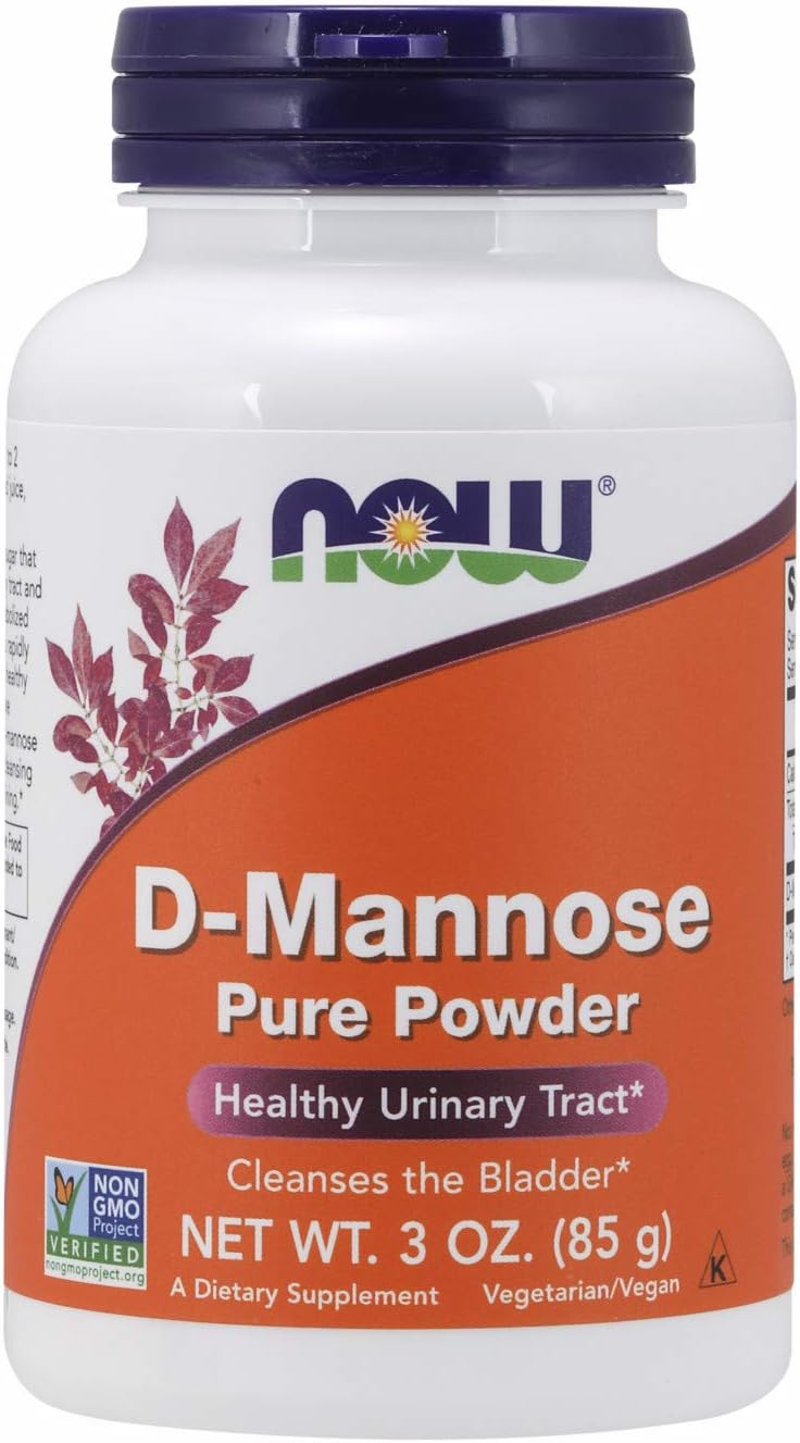 NOW Supplements, D-Mannose Powder, Non-GMO Project Verified, Healthy Urinary Tract*, 3-Ounce: Health & Personal Care