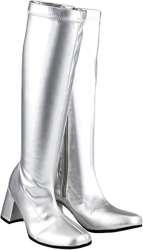 silver 70s boots