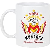 Morelia Soccer Fan Coffee Mug – Papá Chingón Design – Monarca de Corazón, Siempre Campeón – 11 oz White Ceramic Cup