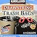 Kirkland Signature Drawstring Trash Bags - 33 Gallon - Xl Size - (90 count)