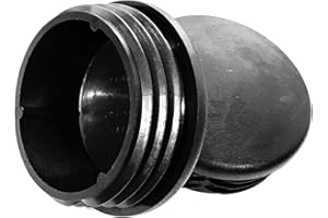 SB DISTRIBUTION LTD (Pack of 2) 3" OD ROUND (76.1 mm) LIGHT POLE Domed PLUGS (6 - 10 Ga - Fits Hole ID 2.59" to 2.73") Flex Ridges | Heavy Duty, Impact Resistant Top CAP | Fence Post Slide Inserts | Fitness Eqpt End CAPS