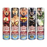 Crazy Foam DC Justice League 5 pk: Superman, Batman, Wonder Woman, Flash, Green Lantern