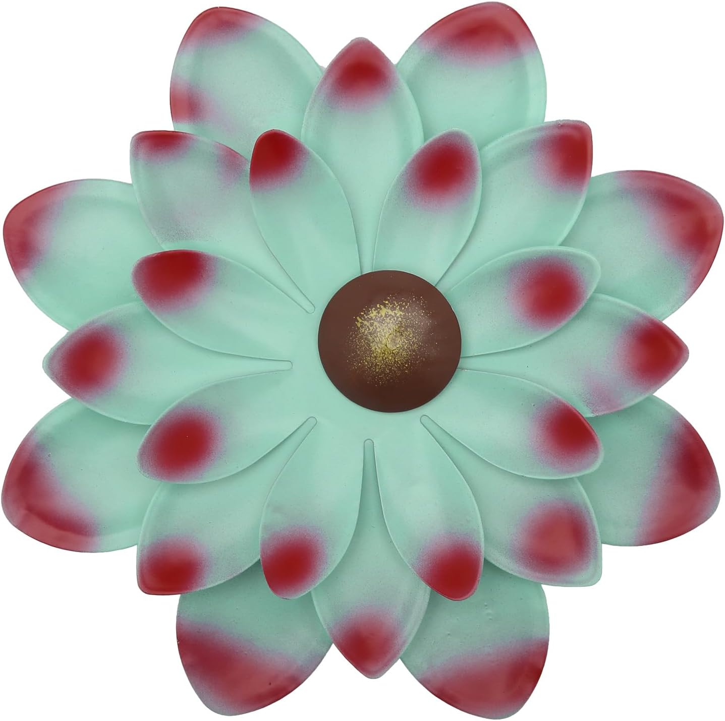 Plaques & Wall Art - Metal Blue Succulent Wall Decor,3D Metal Wall Art Succulent Plants Sculptures Decorations,7.8 Inch Easy Hanging Succulent Wall Art for Indoor and Outdoor