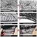 NKIPORU 54 x 72 Inch Halloween Spider Web Tablecloth Decoration Cobweb Lace Tablecloth Festive Party Supplies for Halloween Parties, Décor, Dinner & Spooky Meals, Black