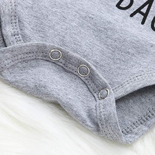 Baby Girl Boy Clothes Onesie Bodysuit Summer Romper Jumpsuit Outfits Pajama Clothes Yamally (6-12 Months, Gray 03) - Thumbnail 4