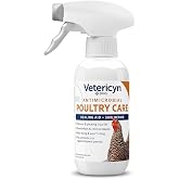 Vetericyn Plus Poultry Wound Care Spray, Healing Aid &amp; Skin Repair, 8 oz | Clean &amp; care for bumblefoot, pecking sores, vent prolapse, breast blisters &amp; frostbite; antibiotic-free &amp; non-toxic